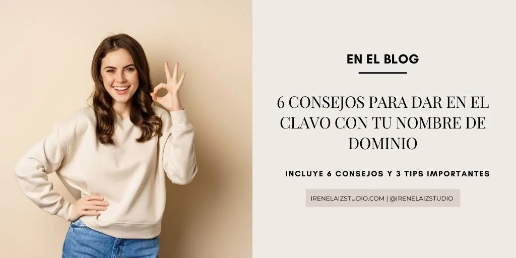 6 Consejos para dar en el clavo con tu nombre de dominio