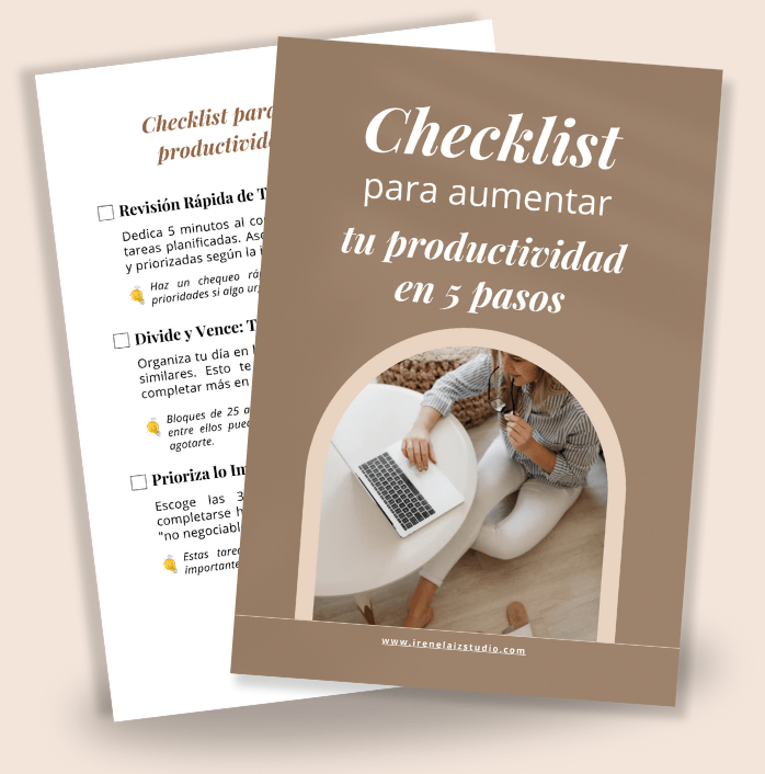 Checklist diario gratuito en 5 pasos para mujeres ocupadas que buscan organizar su día
